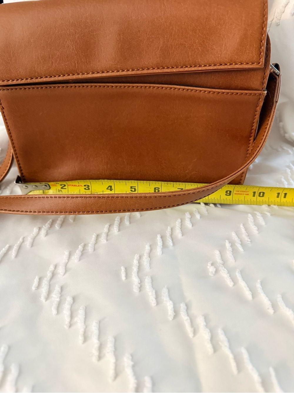 Matt & Nat Cognac Orange Vegan Crossbody Bag - Picture 8 of 10
